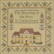 109 Blessings/Contentment 8 x 8 inches 18 Mesh Holly Hill