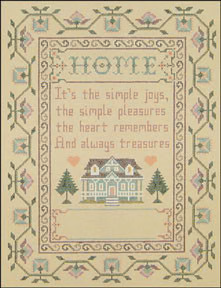 043 Home Sampler 8.5 x 11.5 inches 18 Mesh Holly Hill