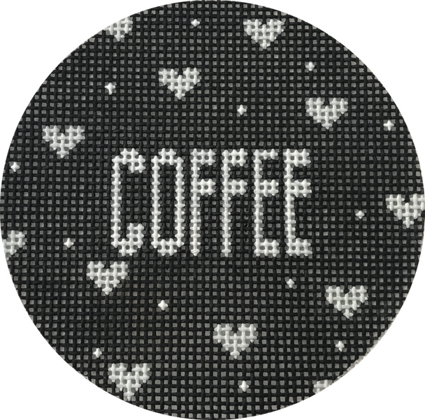 Hello Tess Designs HT14 For the love of Coffee 4” round 13 Mesh