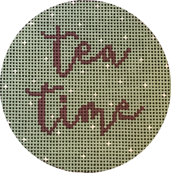 Hello Tess Designs HT16 Tea Time 4" round 13 mesh