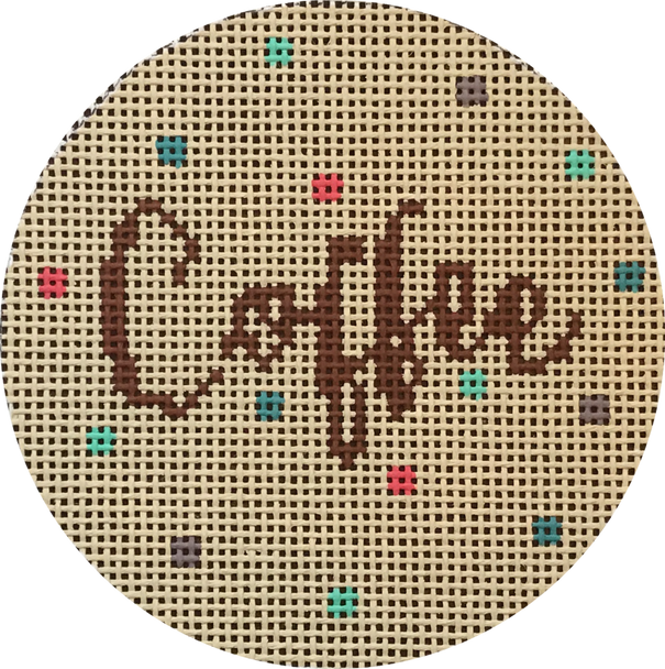 Hello Tess Designs HT15 Coffee & Confetti 4” round 13 mesh