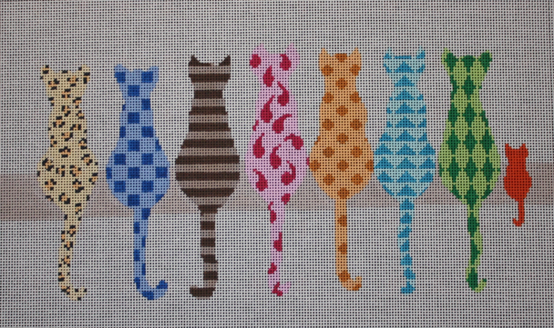 ASIT076	Cat party	15X9	13 Mesh A Stitch In Time