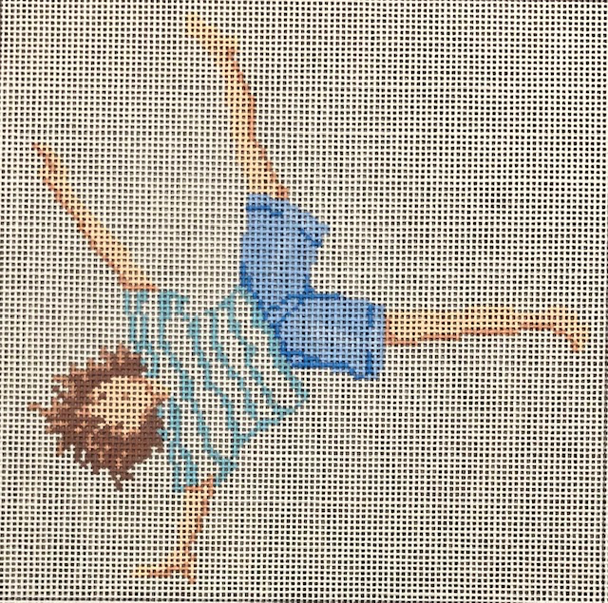 ASIT426	Boy Cartwheel 6X6 18 Mesh A Stitch In Time