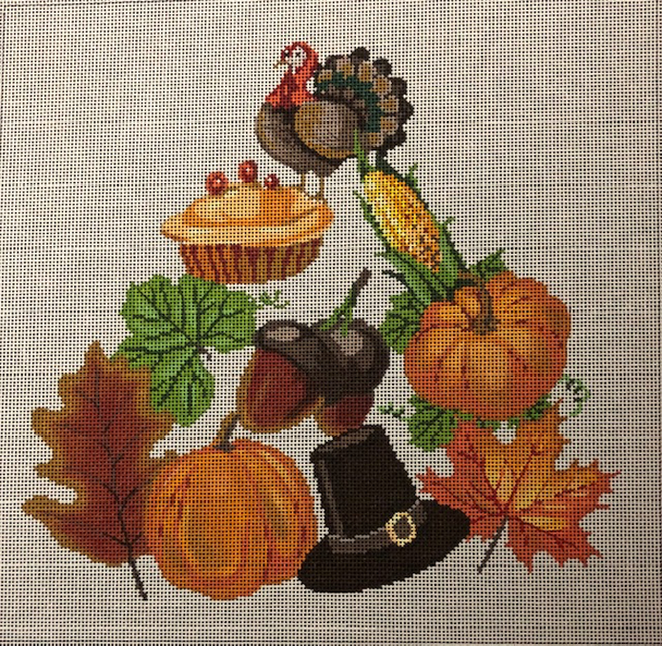 ASIT386	Thanksgiving Stack	10X10 18 Mesh A Stitch In Time