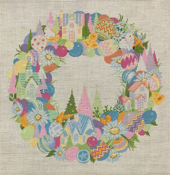 ASIT392	Easter Wreath 16X16	13 Mesh A Stitch In Time