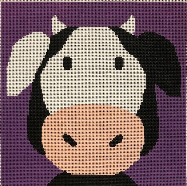 ASIT337 Cow 10X10 13 Mesh A Stitch In Time