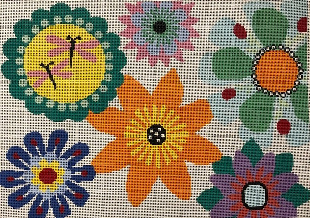 ASIT291	Bright Flowers		15X11 13 Mesh A Stitch In Time