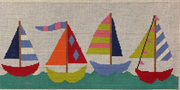 ASIT274	Sail Boats		15.3X7.38	 13 Mesh A Stitch In Time