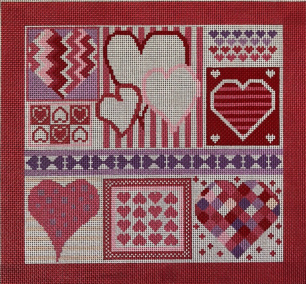 ASIT243 Valentines With Stitch Guide	12X11  13 Mesh A Stitch In Time