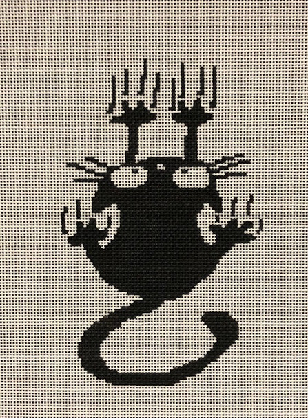 ASIT326	Tatoo Cat	3.5X5.75	 18 Mesh A Stitch In Time