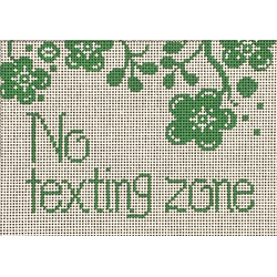 86154	WDS	No texting zone	05 x 07	13 Mesh Patti Mann