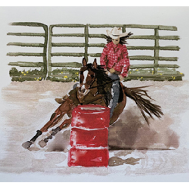 86150	PP	Barrel racer 12 x 12	18 Mesh Patti Mann