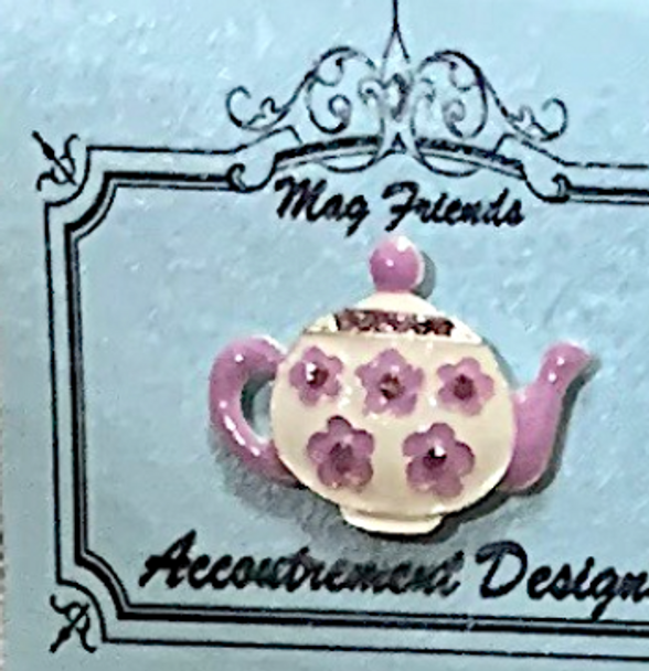 FOOD & BEVERAGE Teapot (purple) NEEDLEMINDER Magnet Accoutrement Designs