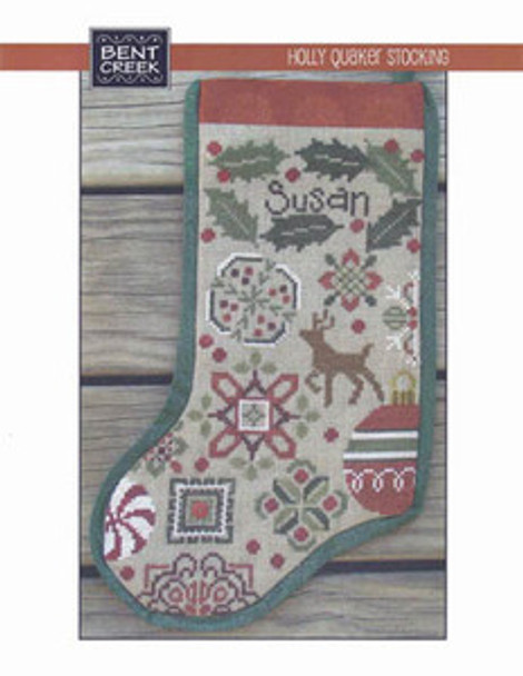 Holly Quaker Stocking 96 x 145 by Bent Creek 11-2569 
