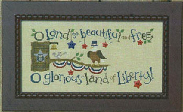 Patriotic Branch-Eagle Of Freedom 32 X 32 With Charm by Bent Creek 10-1822