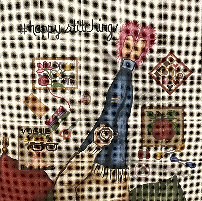 GEP312 #Happy Stitching Jeans 10 x 10 18 Mesh Gayla Elliott