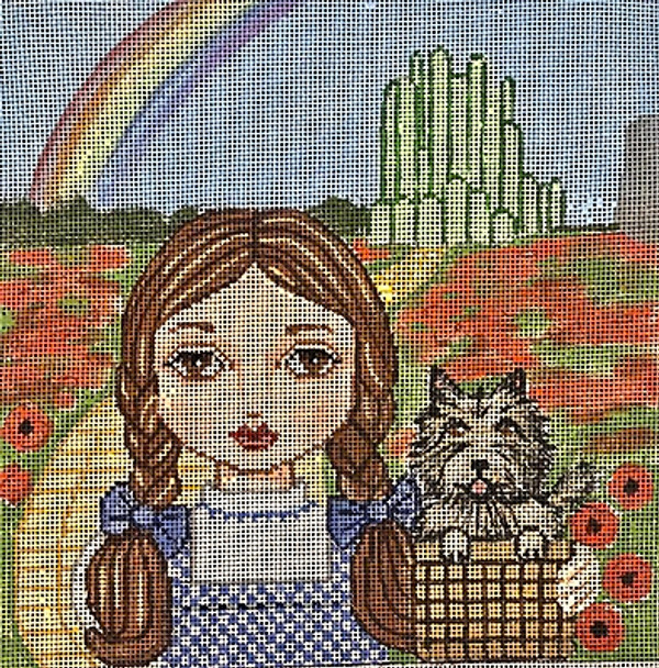 GEP332 Dorothy of Oz Portrait 8x8 18 Mesh Gayla Elliott