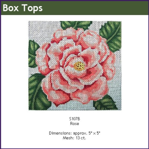 GES107B Pink Rose Box Top 6.5 X 6.5 13 Mesh Gayla Elliott