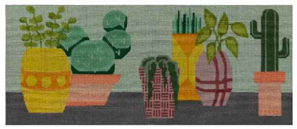 ME102 Potted Cacti  5x12 18 Mesh Madeleine Elizabeth 