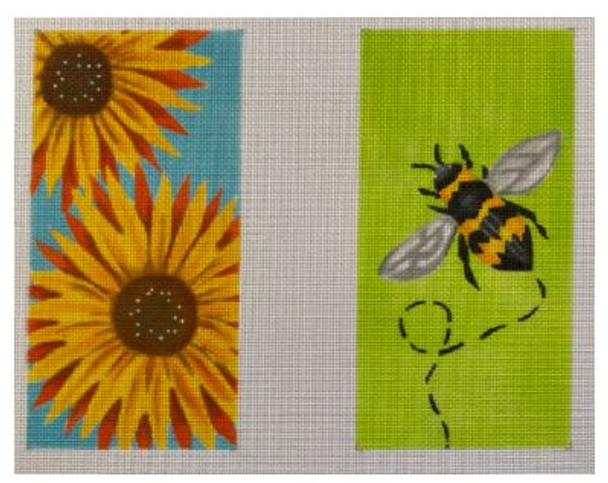 ME109 Sunflower/Bee EGC 3.5x7 18 Mesh Madeleine Elizabeth 