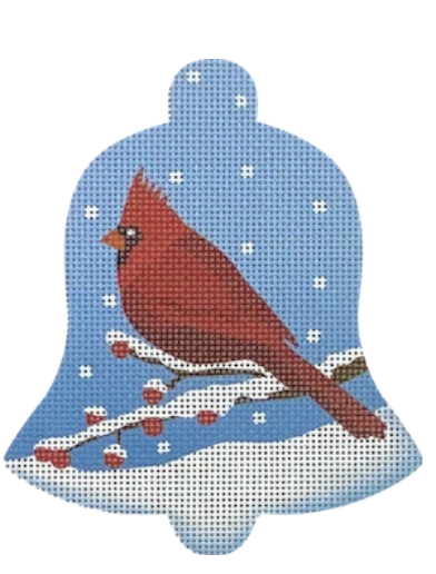 BL05 Cardinal Snow Bell, Male 4 x 4.75 Pepperberry Designs