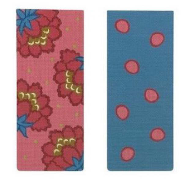 EC04 Jacobean Floral Eyeglass Case Pink/   3 x 7 18 Mesh Pepperberry Designs