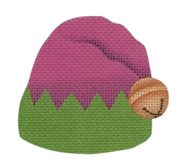 HA03 Elf Hat Pink/Green 3.25 x 3 18 Mesh Pepperberry Designs 