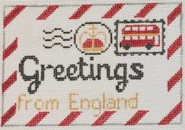 RD 223 England Mini Letter 18M Rachel Donley Needlepoint Designs