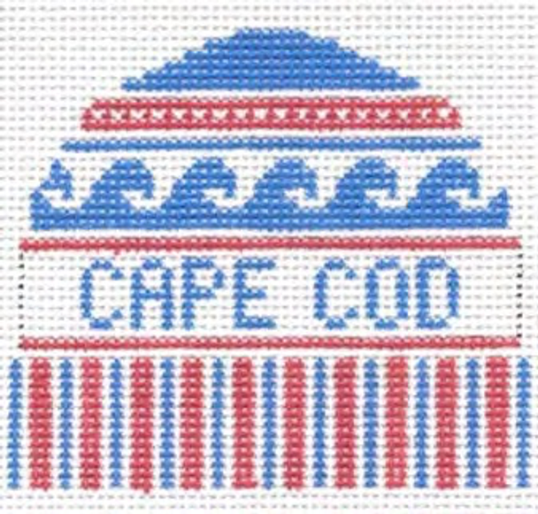 Cape Cod Massachusetts Hat 3.5 x 4 13 Mesh Doolittle Stitchery H303