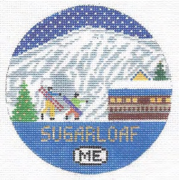 Sugarloaf, ME 4.25 x 4.25 18 Mesh Doolittle Stitchery R146
