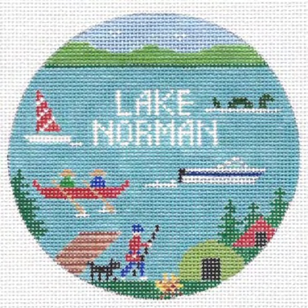 Lake Norman, NC 4.25 x 4.25 18 Mesh Doolittle Stitchery R505