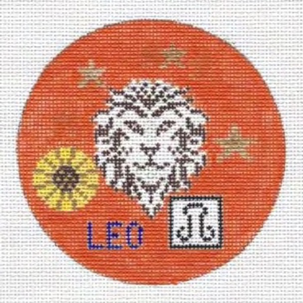 Zodiac Leo 3.75 x 3.75 18 Mesh Doolittle Stitchery RZ102