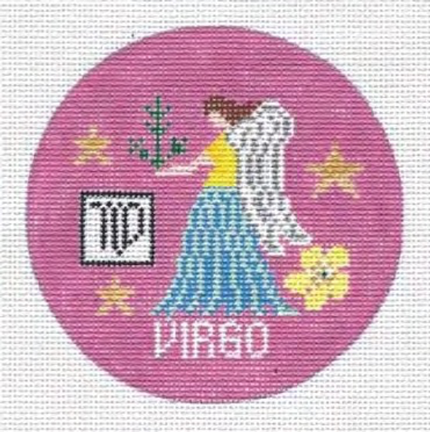 Zodiac Virgo 3.75 x 3.75 18 Mesh Doolittle Stitchery RZ108