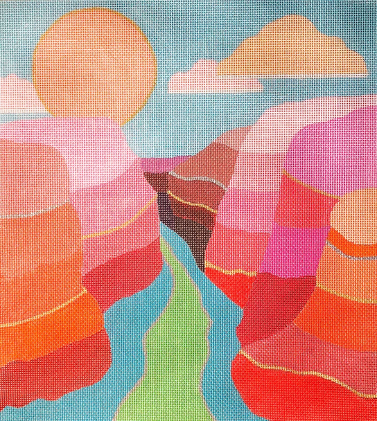 Landscape L3 Grand Canyon 9.5 x 11 18 Mesh Oasis Needlepoint