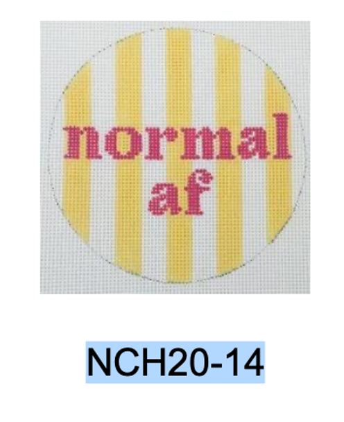 Valentine Series:  NCH20-14 Normal AF 4” conversation round with sweet/tart saying 18 Mesh Kangaroo Paw Designs