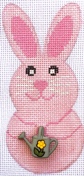HB-335 Bunny Smiles - Pink 2 1⁄4 x 4 3⁄4 18 Mesh Hummingbird Designs