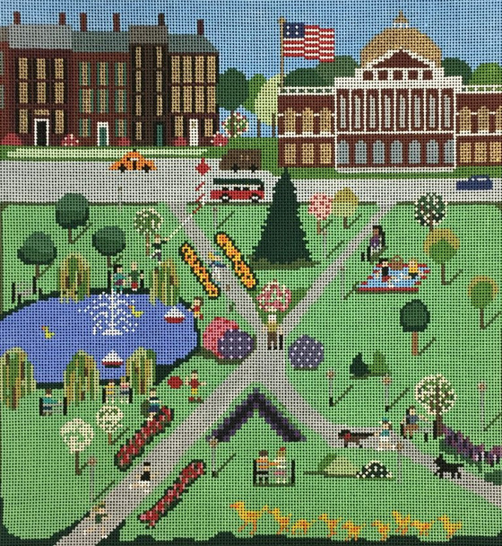 JP307 BOSTON COMMON SPRING 13M 14′′ x 13′′ Mesh Julie Paukert Designs