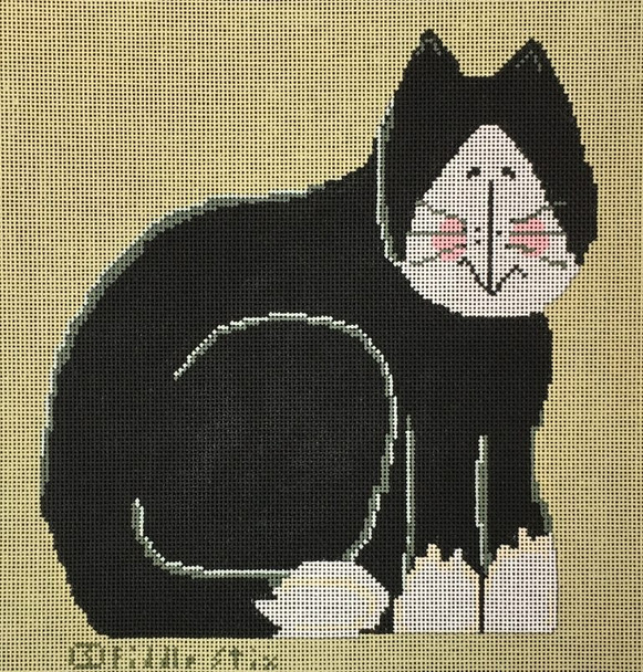 NL45 TUXEDO CAT 8.5′′ x 9′′ 18 Mesh SEA BREEZE BY J&J GRAPHICS