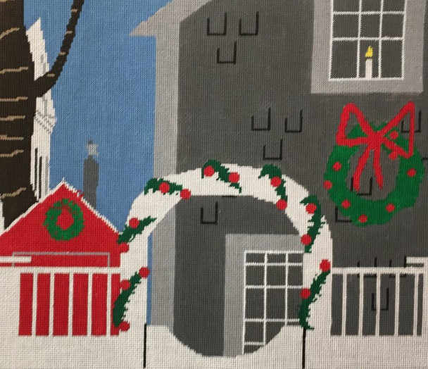 NL88 CHRISTMAS ON NANTUCKET 10′′ x 12′′ 18 Mesh SEA BREEZE BY J&J GRAPHICS