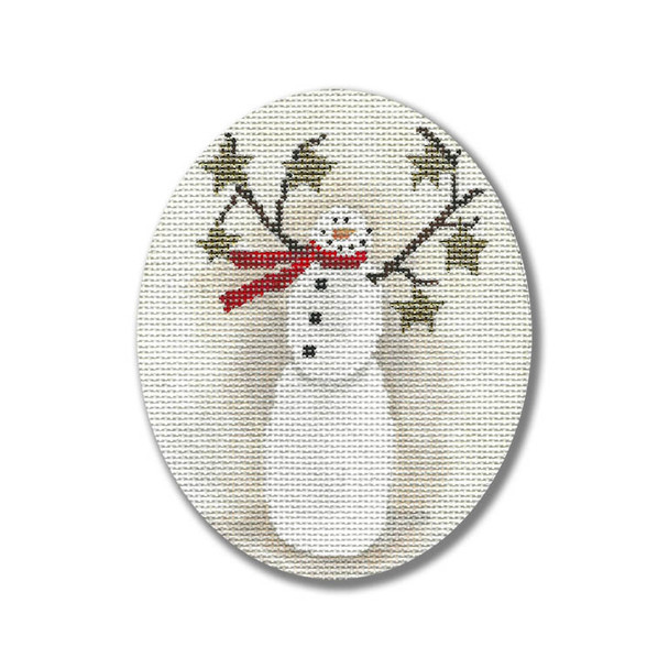 KMH-XO 07 Starry Snowman 4x5 18 Mesh Karen & Mary Hammerschmidt