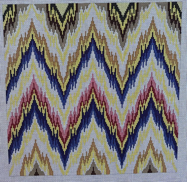 P-418 Tall Peaks Bargello Look 10 x 10 18 Mesh The Point Of It All