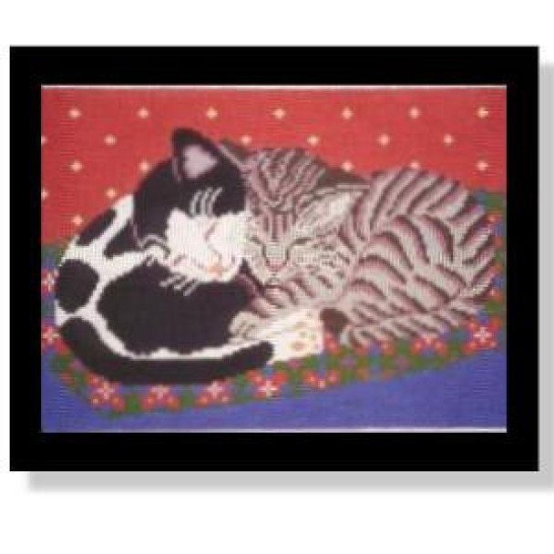 CRS129-13	Two Kittens	11 x 8  13 Mesh DESIGNS BY CATHERINE REURS Quail Run Designs
