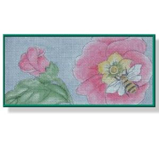 CM206 Pink Floral EGC	6.25 x 3.25 18 Mesh DESIGNS BY CHARLOTTE McDONNELL Quail Run Designs