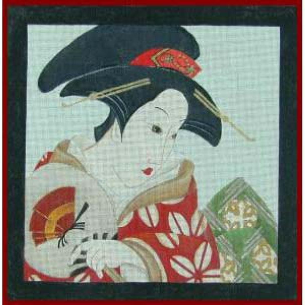 CM213	Oriental Woman II	14 x 14	 18 Mesh DESIGNS BY CHARLOTTE McDONNELL Quail Run Designs