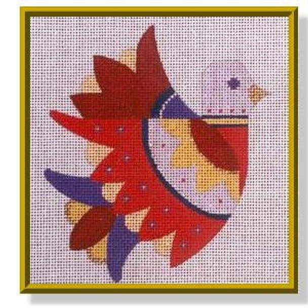 CD852	Jeweled Bird	4.25 x 5	18 Mesh DESIGNS BY CAROL DUPREE Quail Run Designs