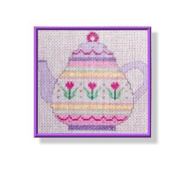 CD260	Teapot Tulips	3.5"	18 Mesh DESIGNS BY CAROL DUPREE Quail Run Designs