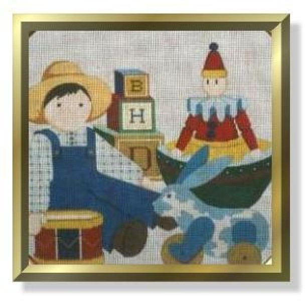 CD319	Prairie Boy	13" x 13"	13 Mesh DESIGNS BY CAROL DUPREE Quail Run Designs