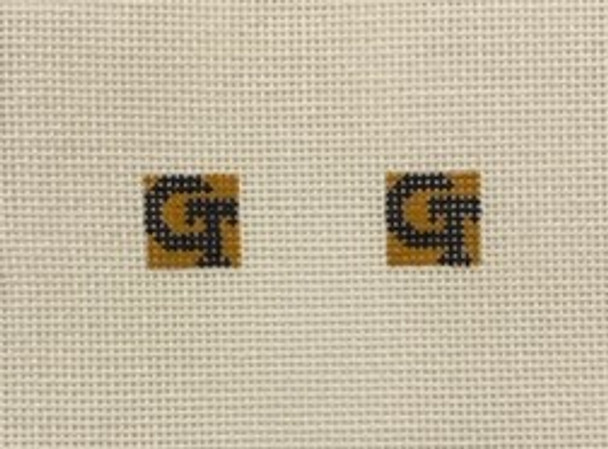 Cuff Links CLGT GA TECH 5/8" Canvas  Only Point2Pointe