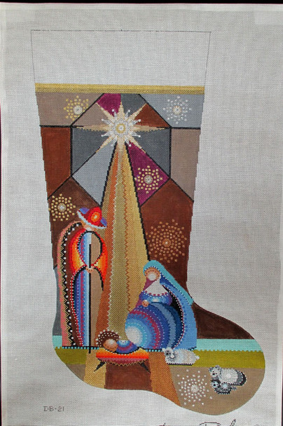DB-21	Holy Family Stocking	20.5"h	18 Mesh Tapestry Fair 