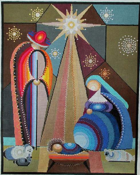 DB-22 Holy Family 14x17.5 18 Mesh Tapestry Fair 